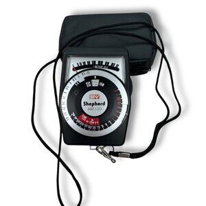 Vintage Shepherd AM-130 Light Meter with Case Untested